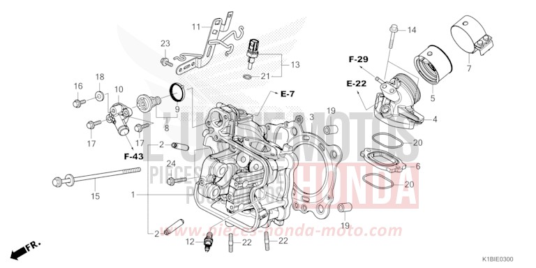 CULASSE de Forza 350 PEARL NIGHTSTAR BLACK (NHA84) 2026